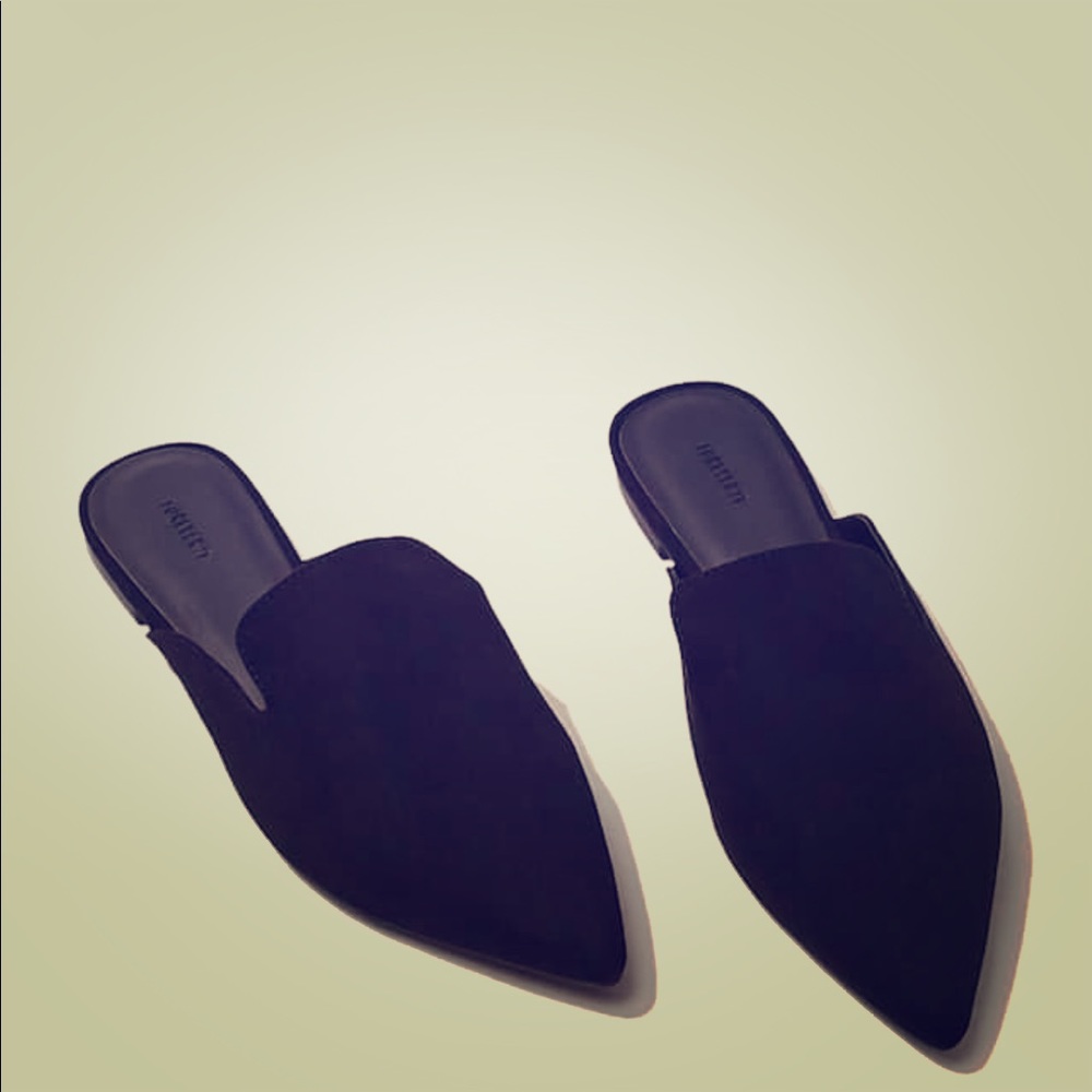 Black loafers